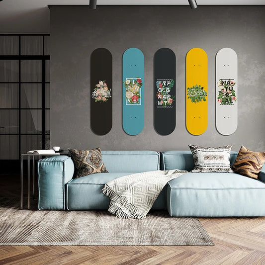 Skateboard wall art